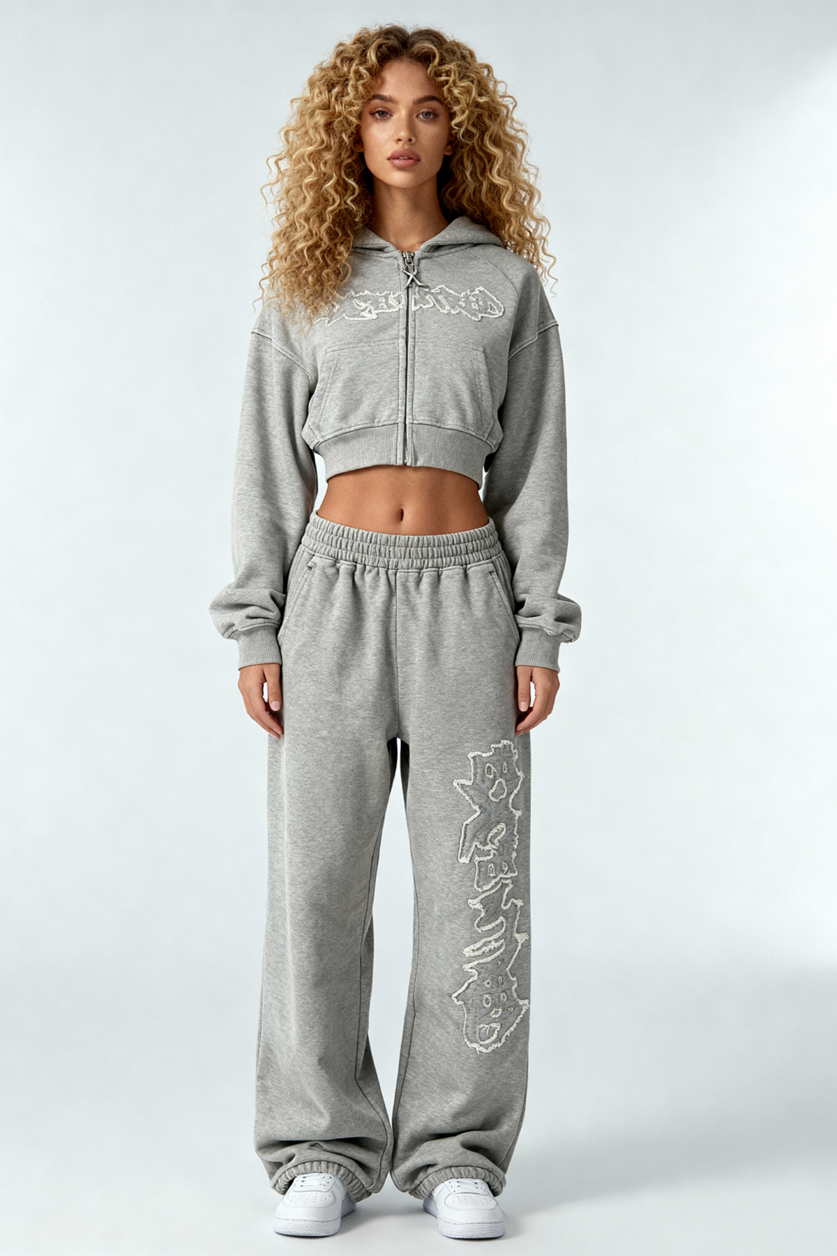 DISTRESSED WMNS JOGGER SMOKE GREY