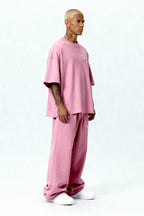 BASIC T-SHIRT SET SAKURA PINK – Set aus T-Shirt und Jogger von EXCENTRED – Produktbild 3
