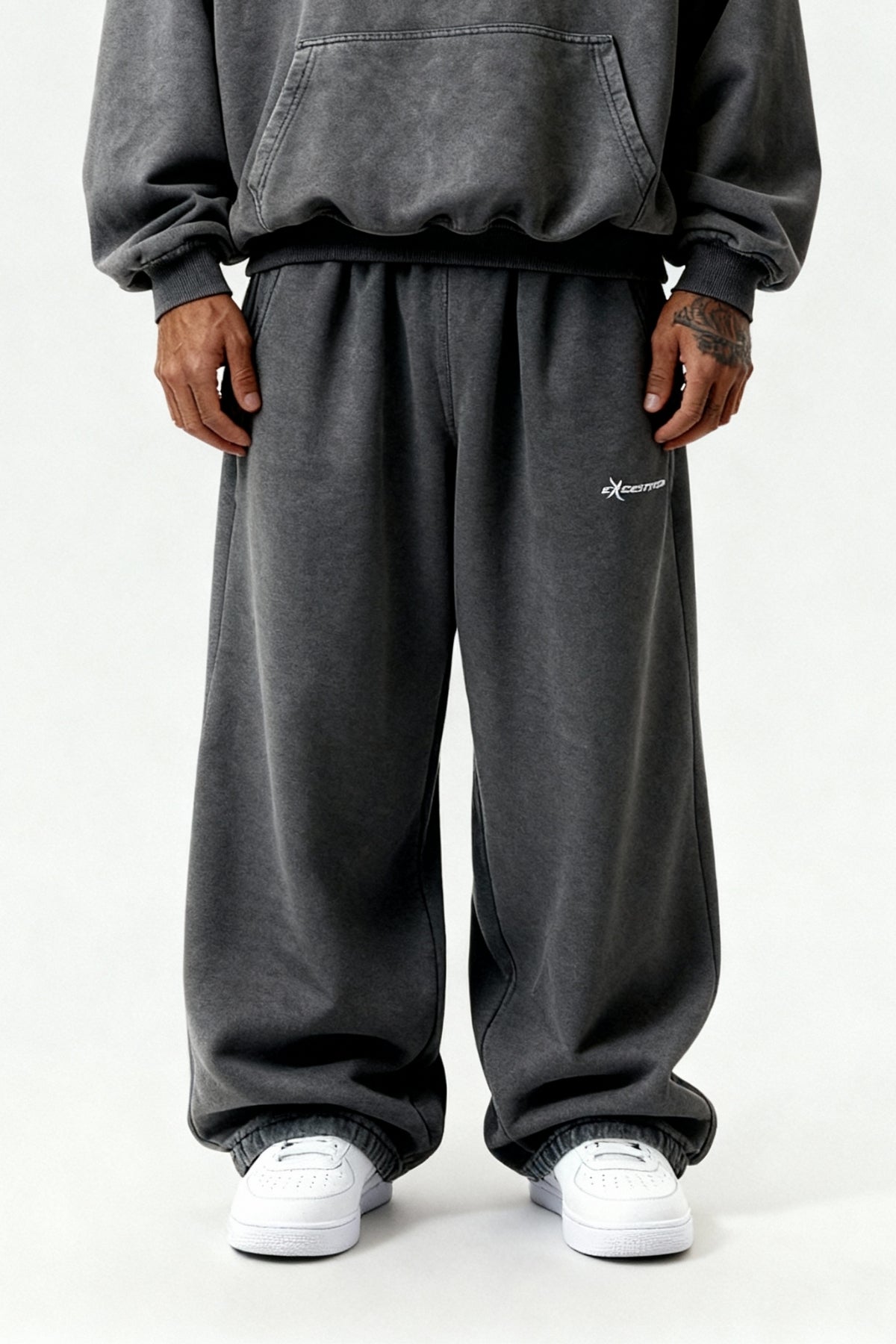 ZIP HOODIE SET STONE GREY