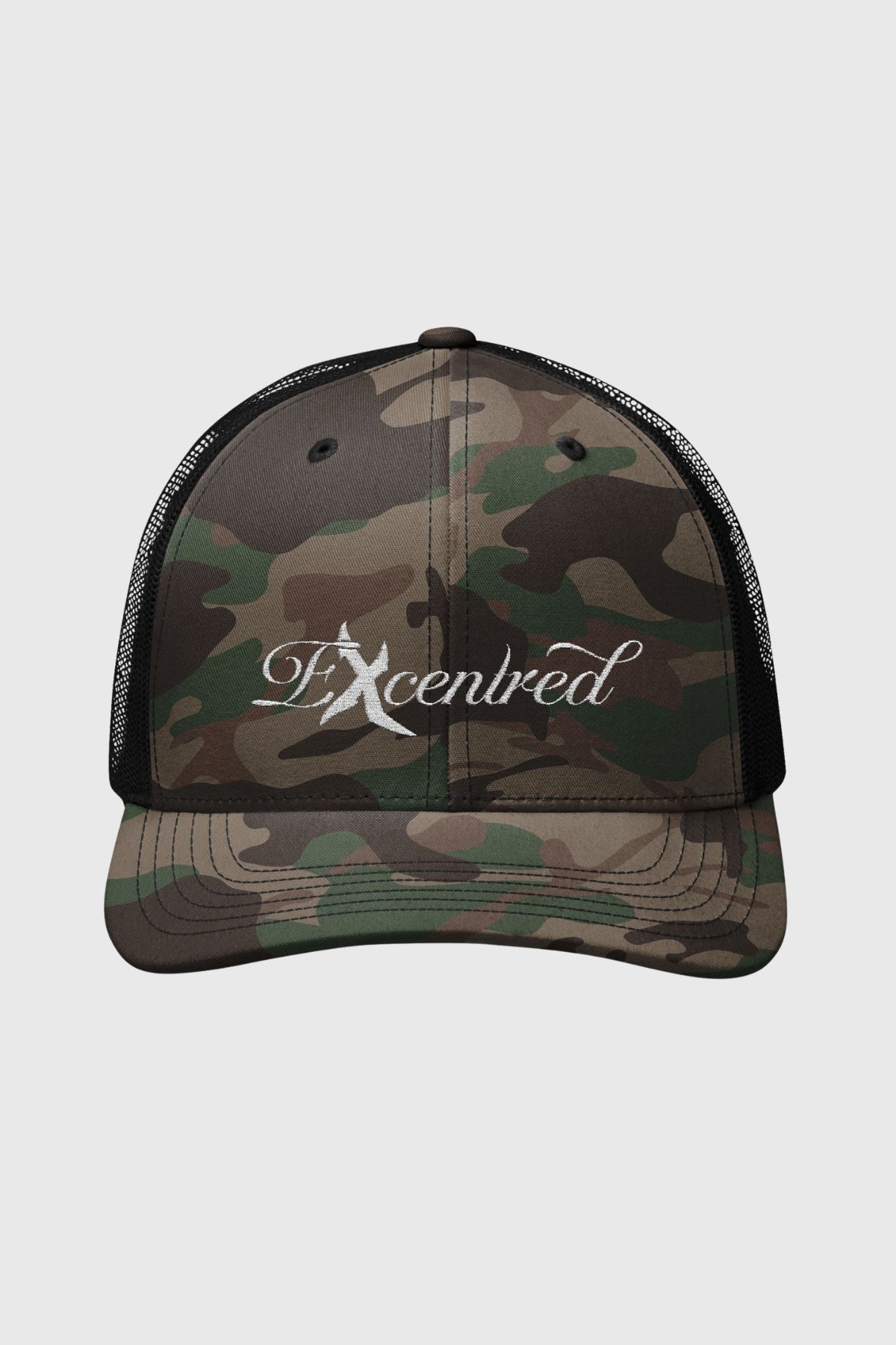 SCRIPT CAMO TRUCKER CAP