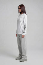 OLD ENGLISH LONGSLEEVE WHITE