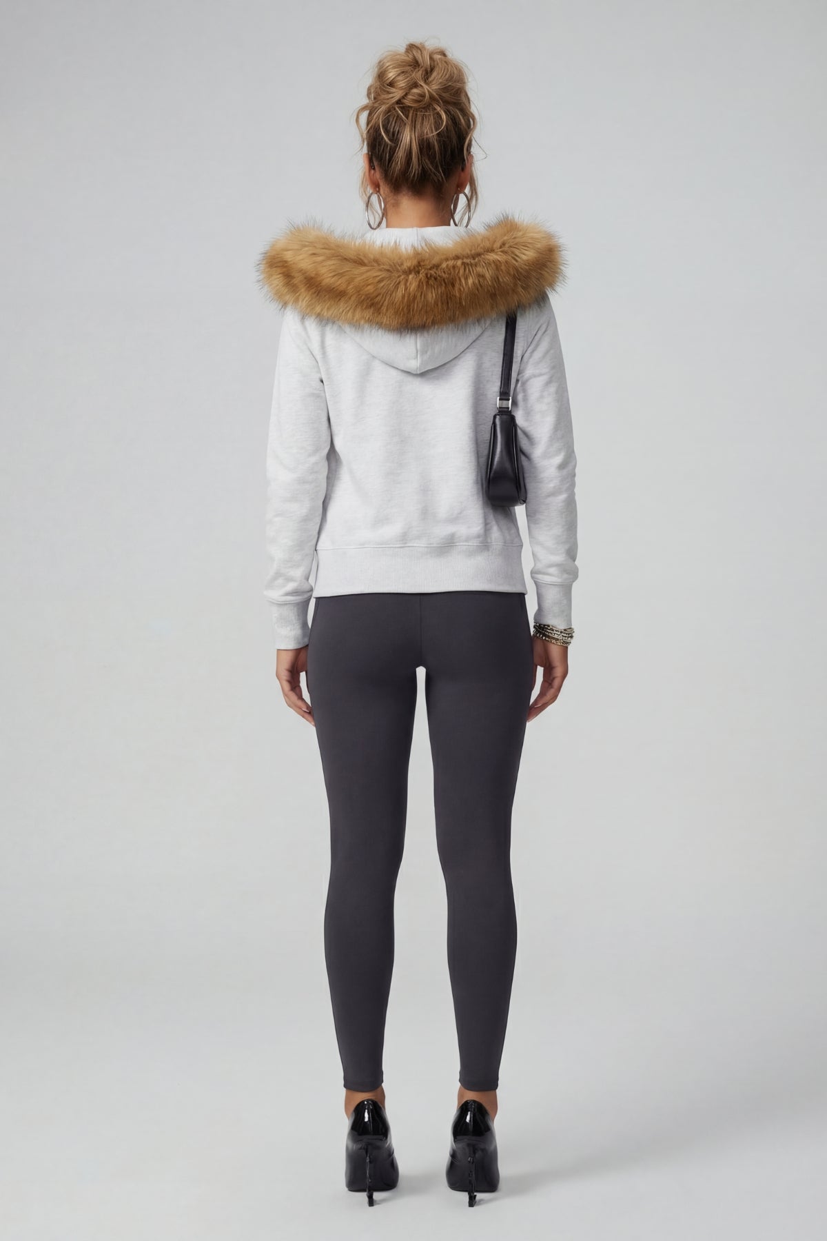 WOMENS FUR ZIP HOODIE
