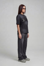RHINESTONE T-SHIRT CARBON BLACK
