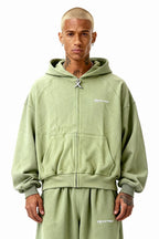 ZIP HOODIE MATCHA GREEN