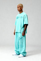 DISTRESSED T-SHIRT SET CRYSTAL TIFFANY – Set aus T-Shirt und Jogger von EXCENTRED – Produktbild 5