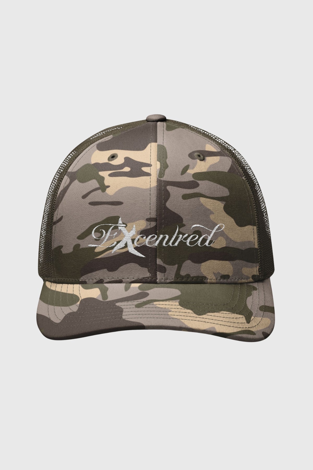 SCRIPT CAMO TRUCKER CAP