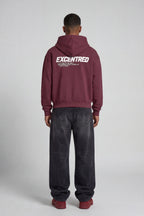 UNIFORM ZIP HOODIE WINE RED