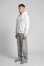 UNIFORM ZIP HOODIE WHITE