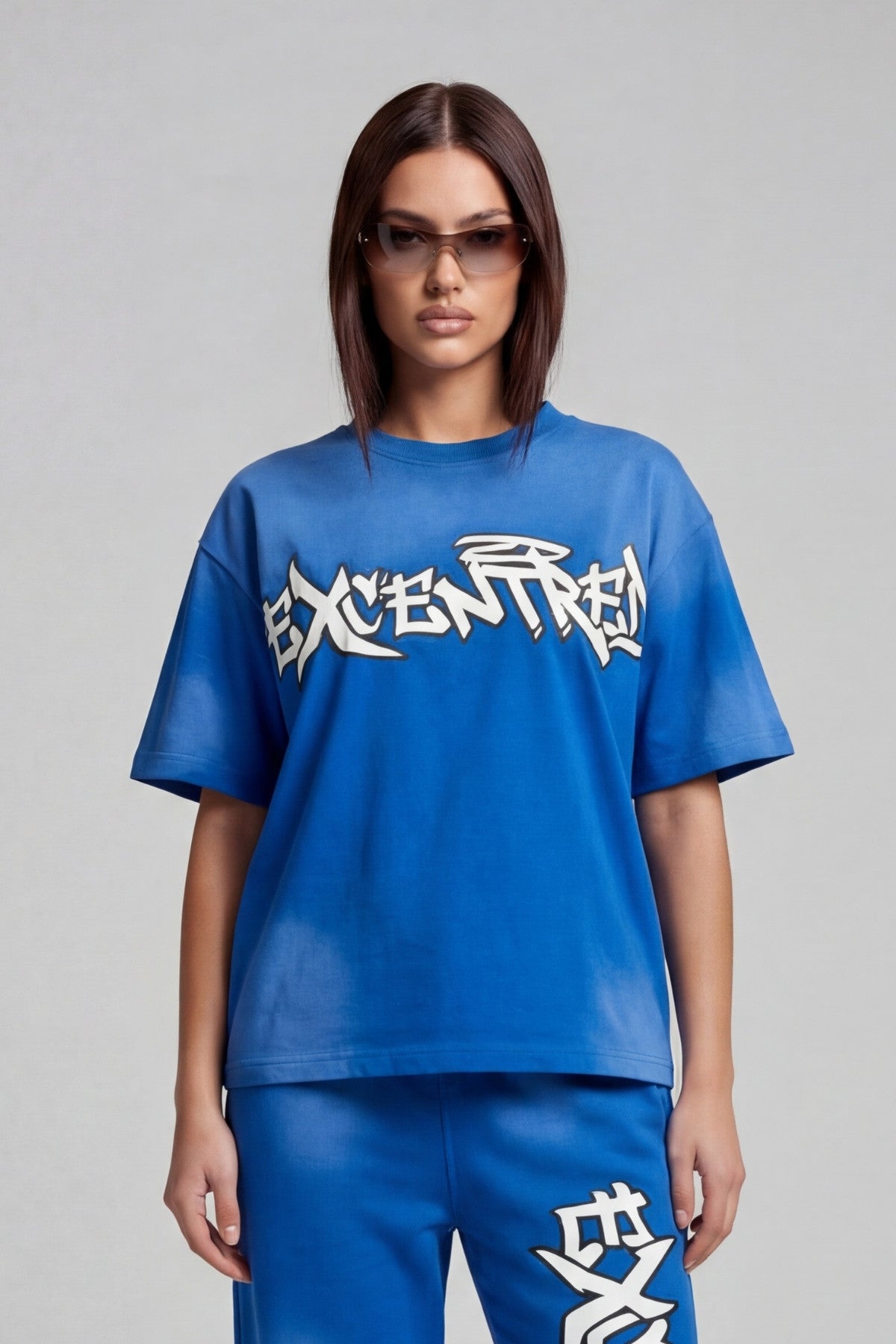 BLUE GRAFFITI TEE