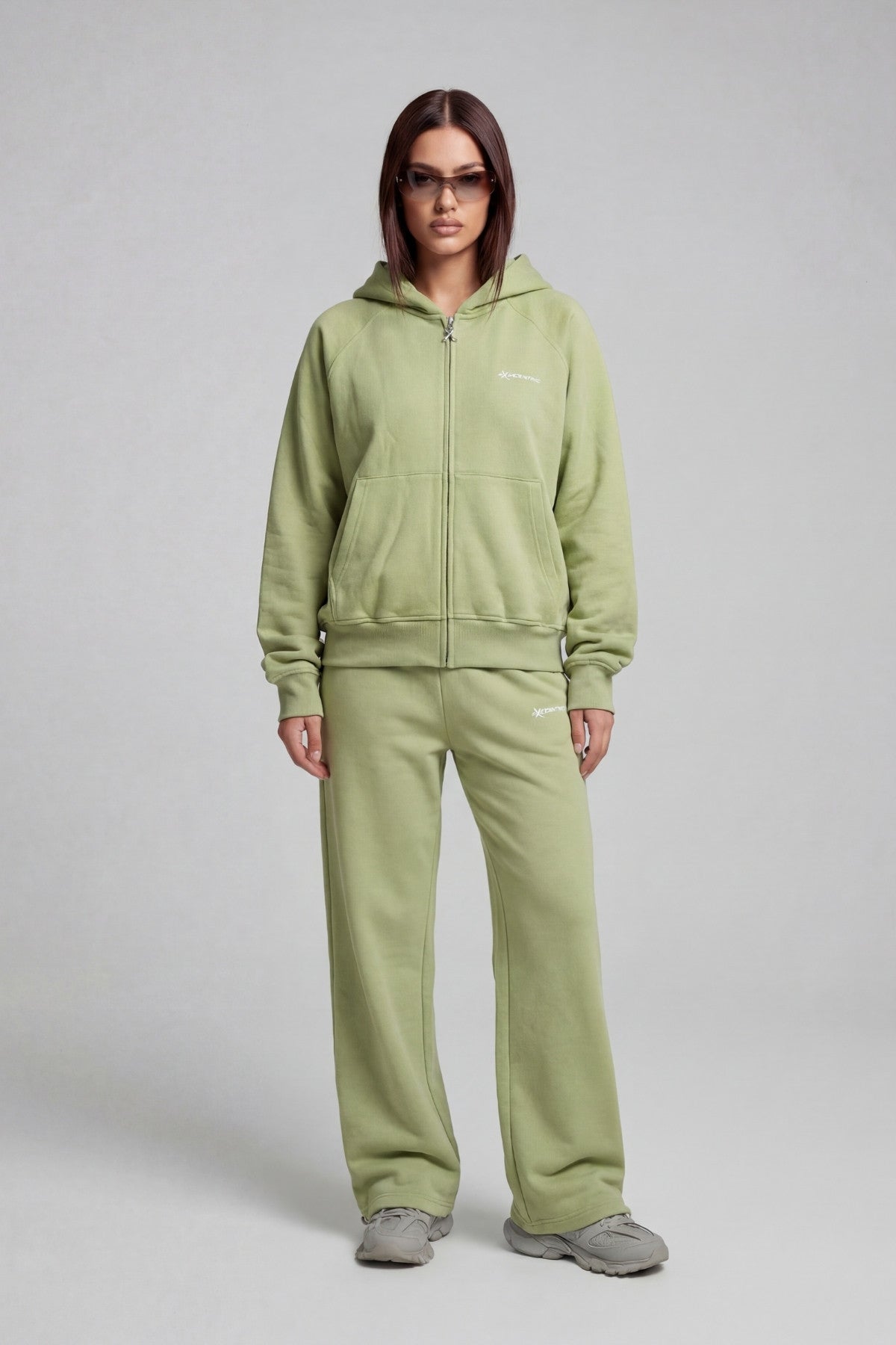 ZIP HOODIE MATCHA GREEN