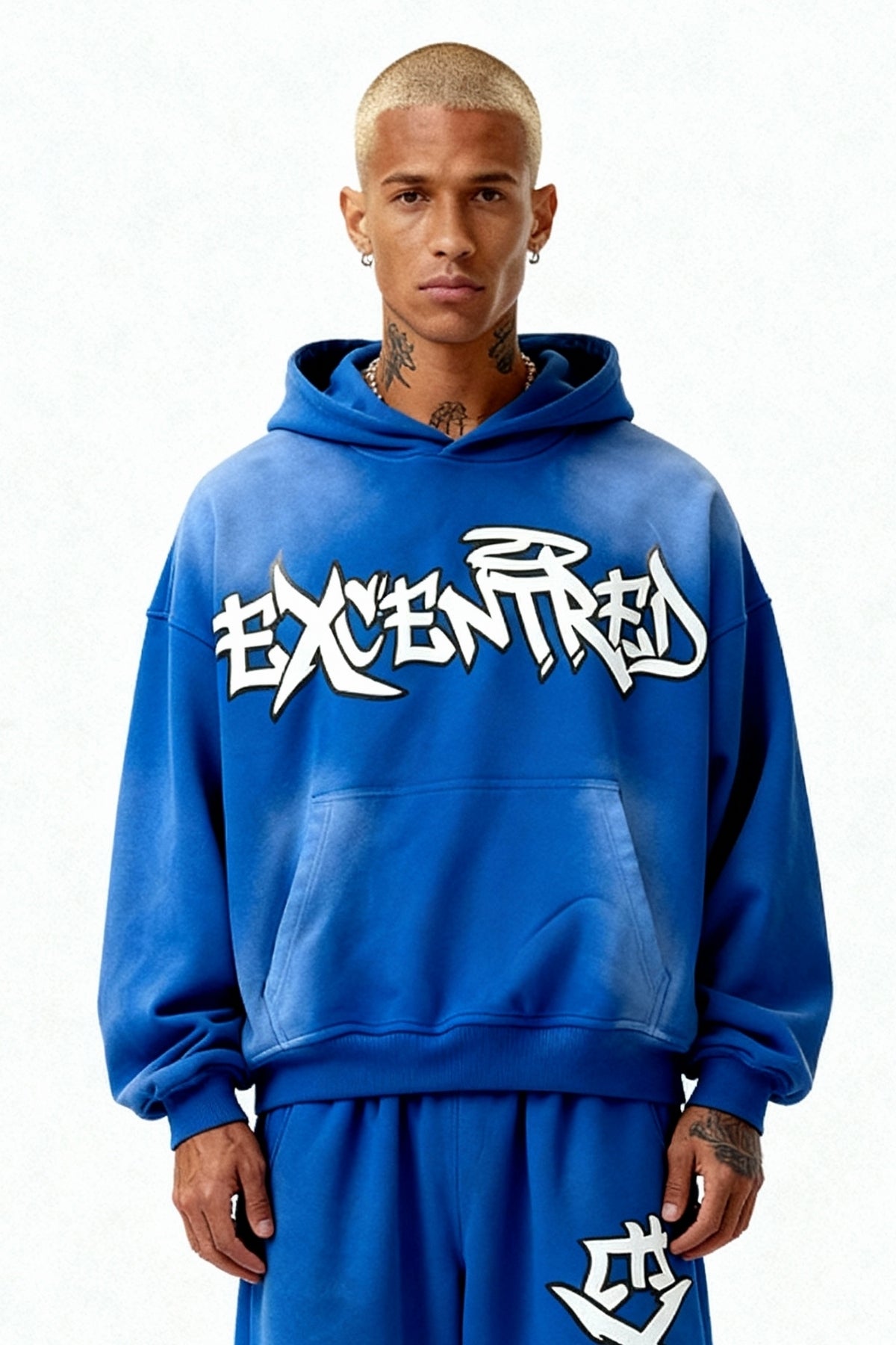 BLUE GRAFFITI HOODIE