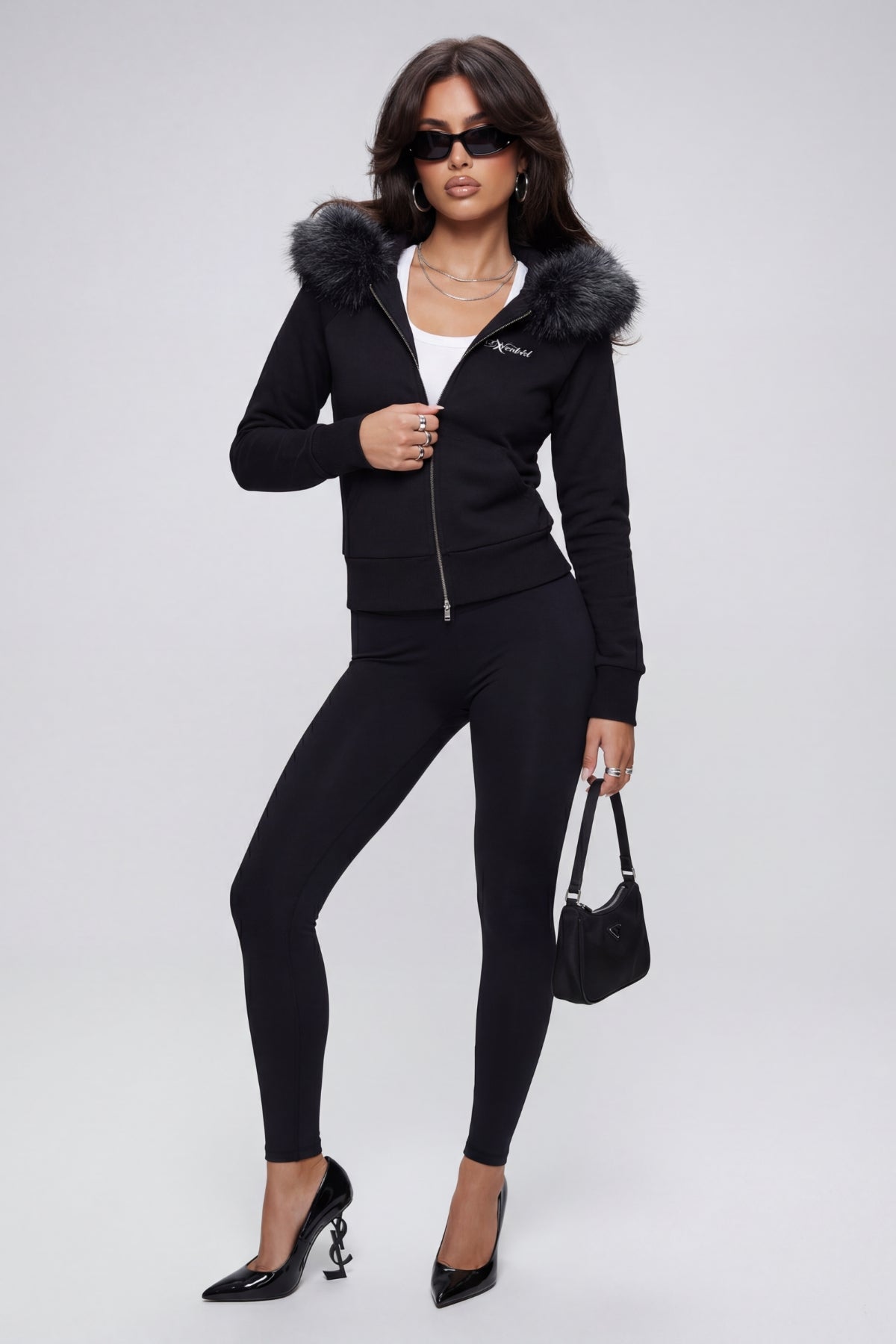 WOMENS FUR ZIP HOODIE