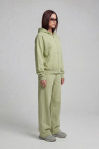 ZIP HOODIE MATCHA GREEN