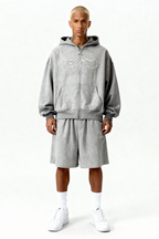 DISTRESSED SHORTS SMOKE GREY