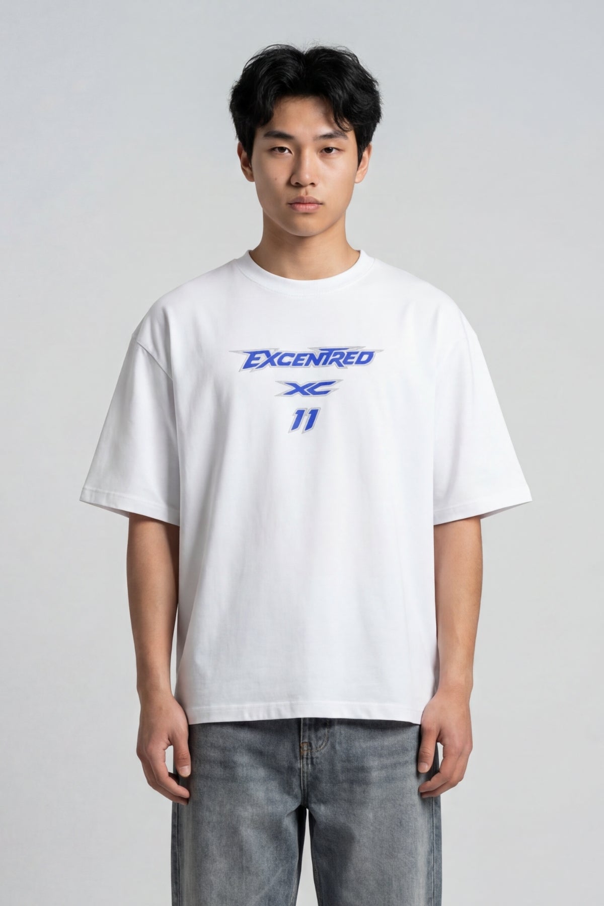 WHITE RACING T-SHIRT