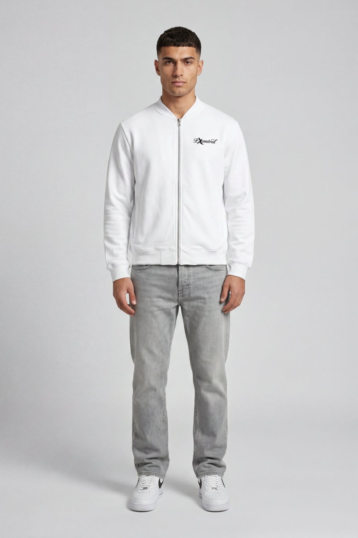 SKRIPT BOMBER JACKET WHITE