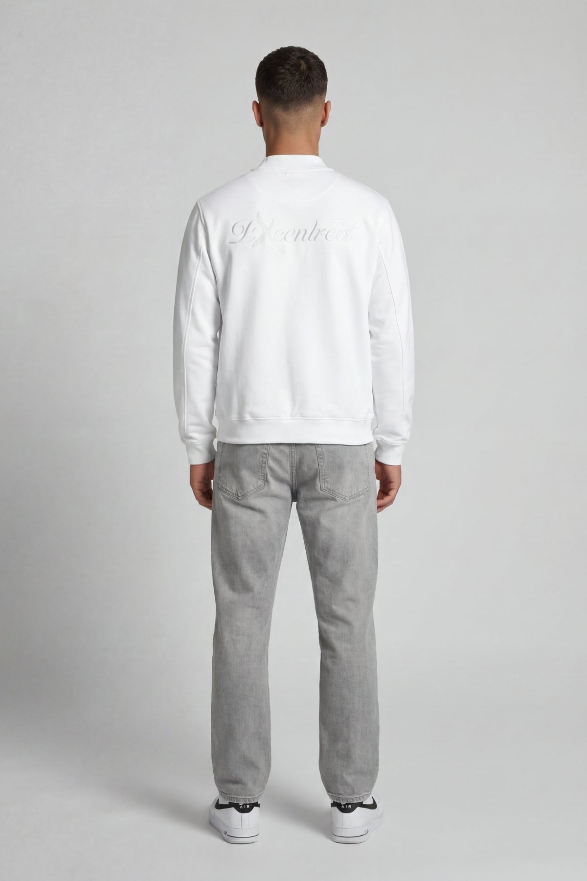 SKRIPT BOMBER JACKET WHITE