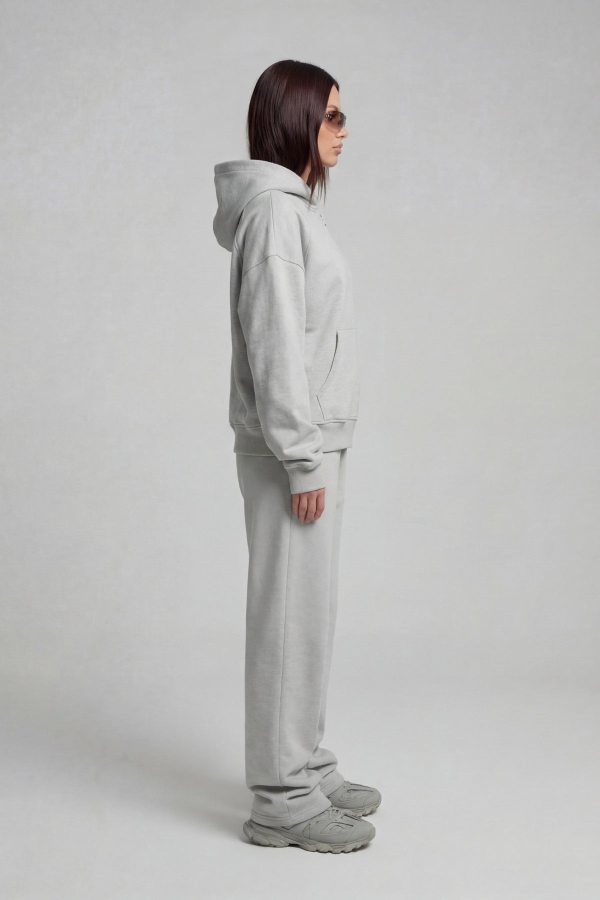 ZIP HOODIE SMOKE GREY