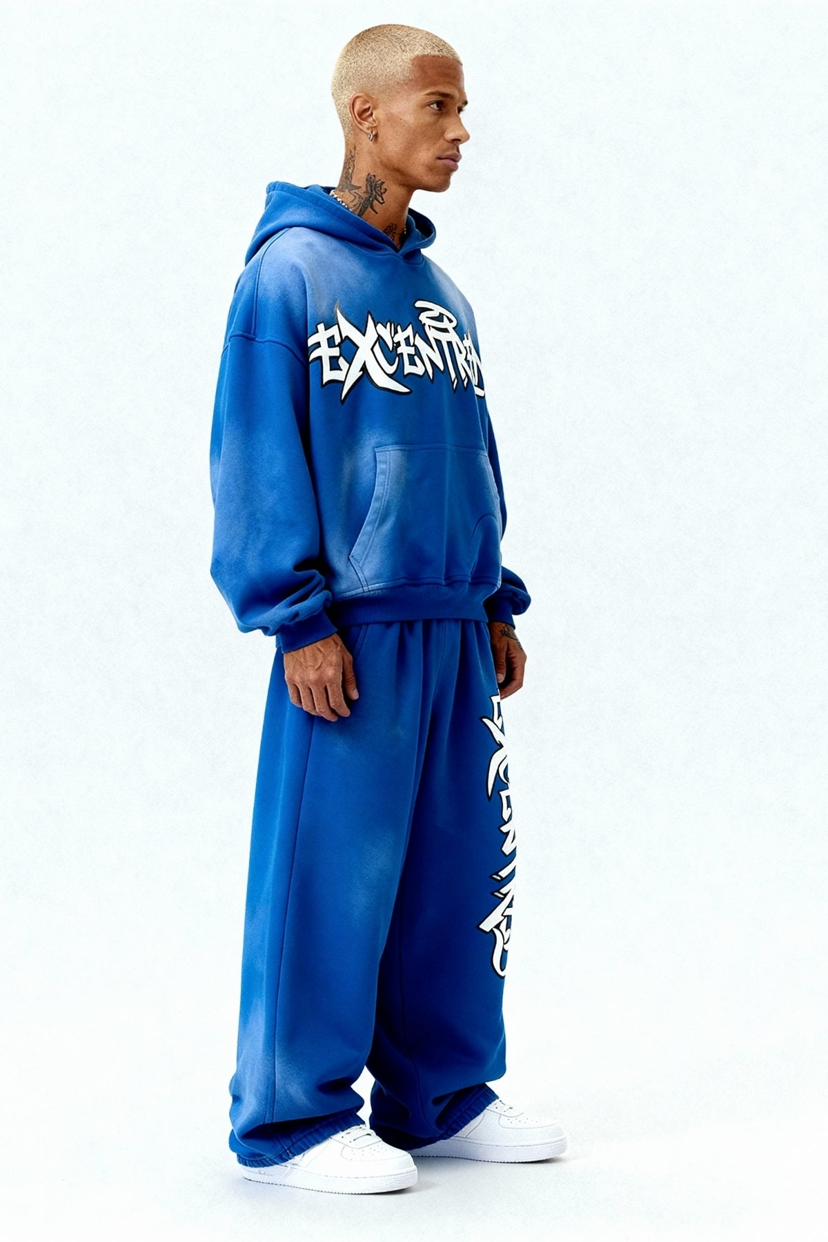 BLUE GRAFFITI HOODIE
