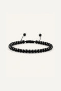 BLACK BEADED BRACELET