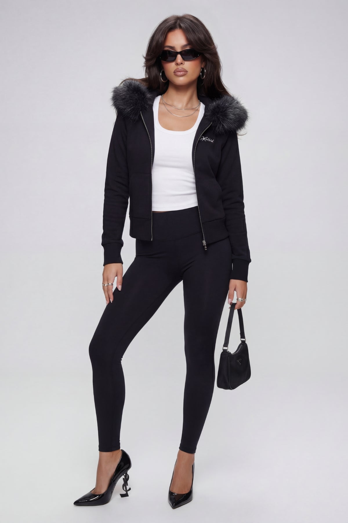 WOMENS FUR ZIP HOODIE