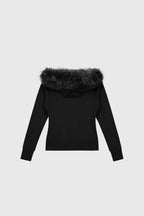 WOMENS FUR ZIP HOODIE