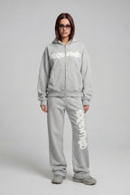 DISTRESSED JOGGER SMOKE GREY