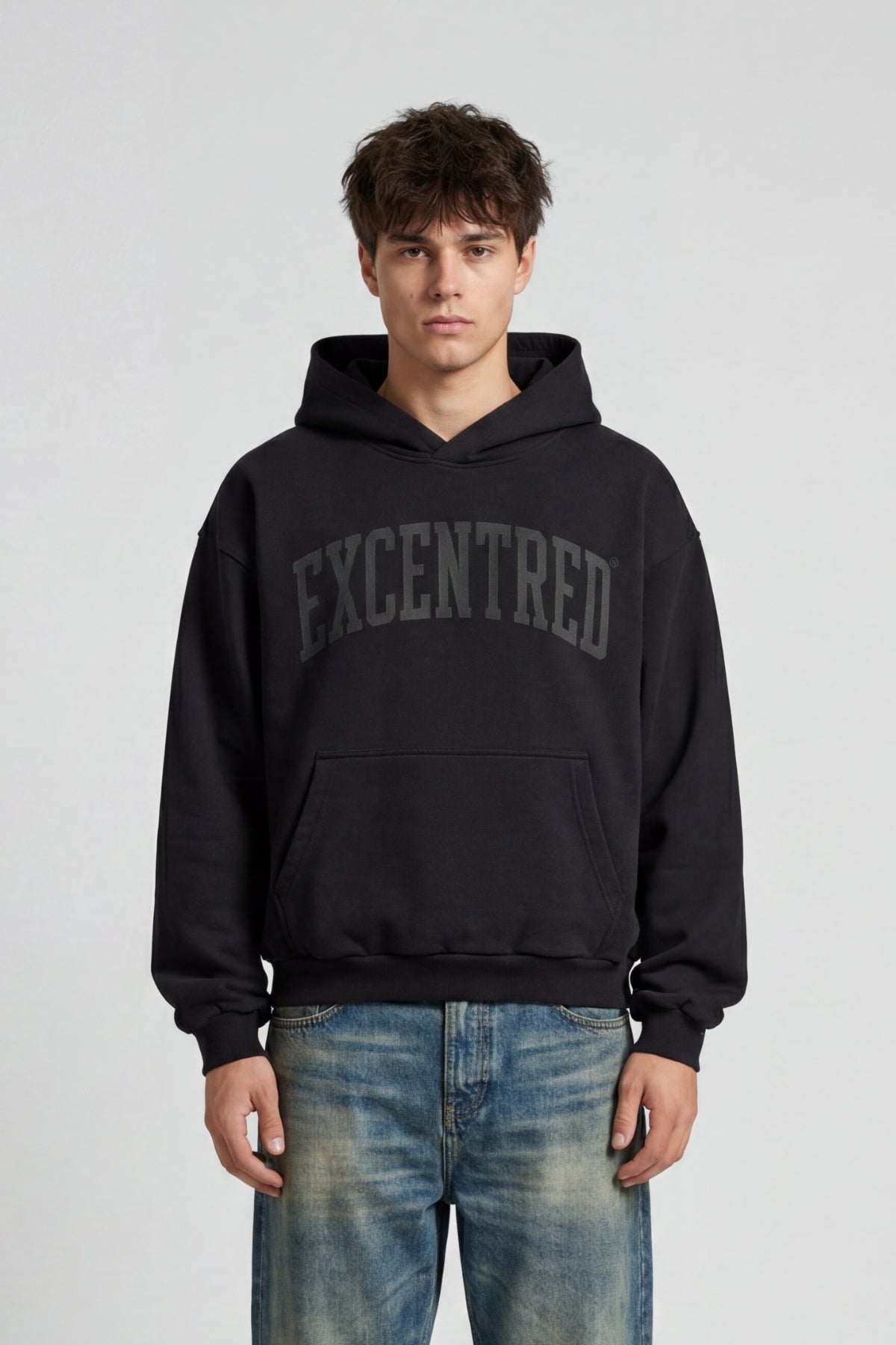 BLACK COLLEGE HOODIE