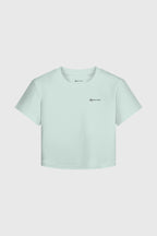 CROPPED BABY TEE ICE BLUE