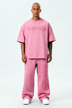 DISTRESSED T-SHIRT SAKURA PINK