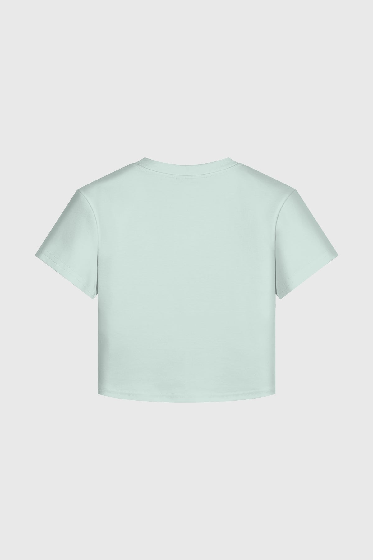 CROPPED BABY TEE ICE BLUE