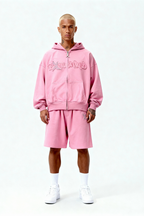 DISTRESSED SHORTS SAKURA PINK