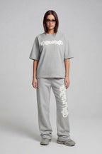 DISTRESSED T-SHIRT SMOKE GREY
