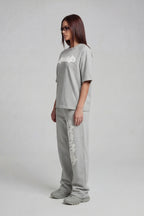 DISTRESSED T-SHIRT SMOKE GREY