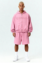 DISTRESSED SHORTS SAKURA PINK