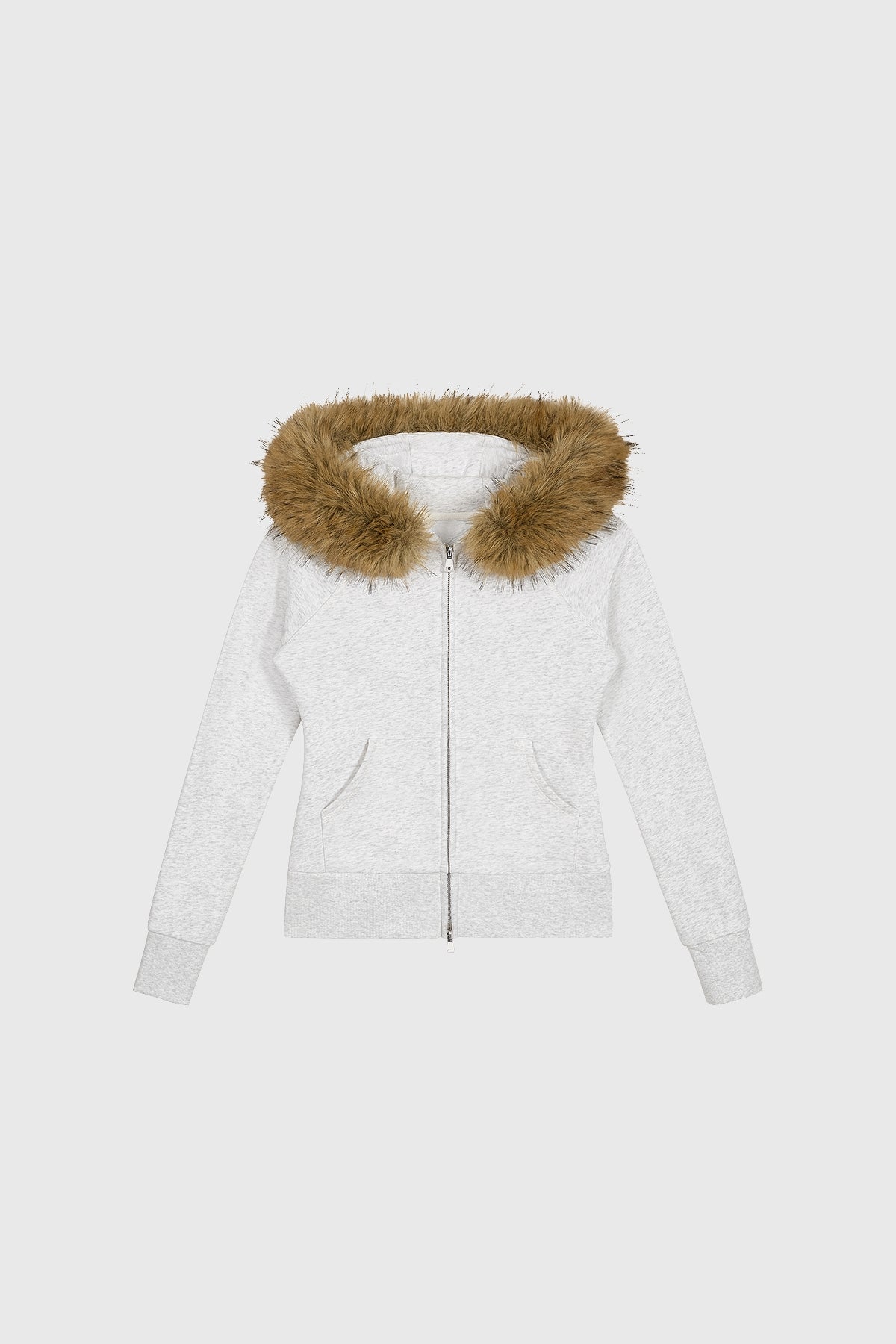 WOMENS FUR ZIP HOODIE