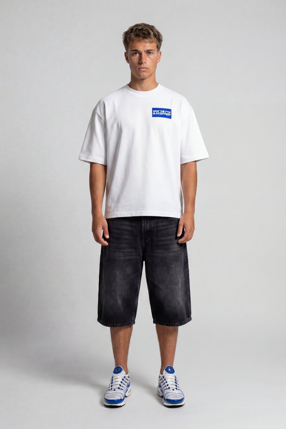 BLUE WTF T-SHIRT