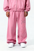 DISTRESSED JOGGER SAKURA  PINK