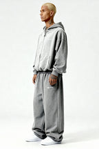 ZIP HOODIE SMOKE GREY