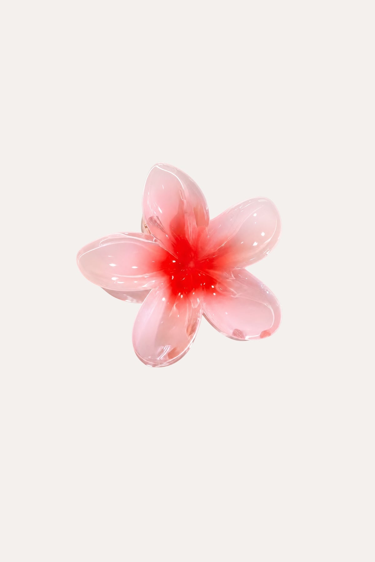 PINK FLOWER HAIR CLIP
