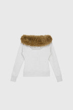 WOMENS FUR ZIP HOODIE