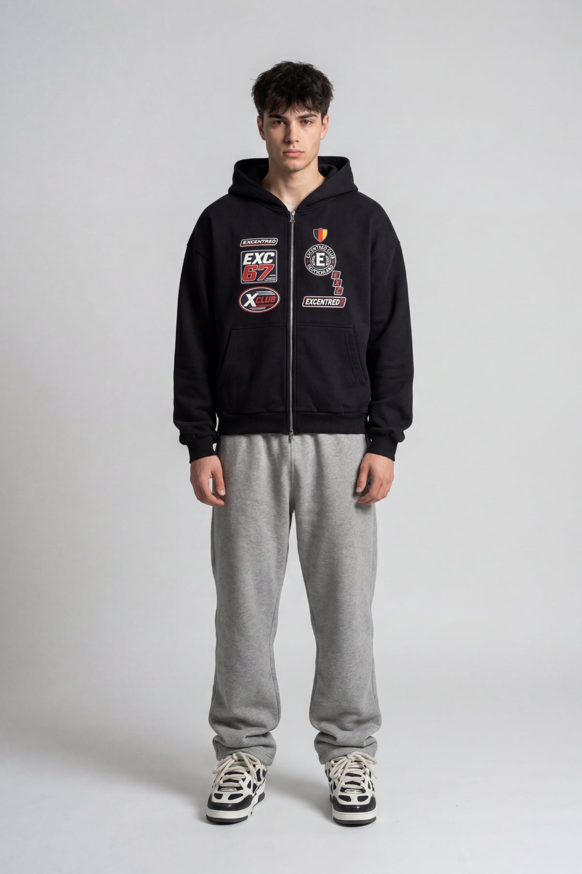 BADGE ZIP HOODIE