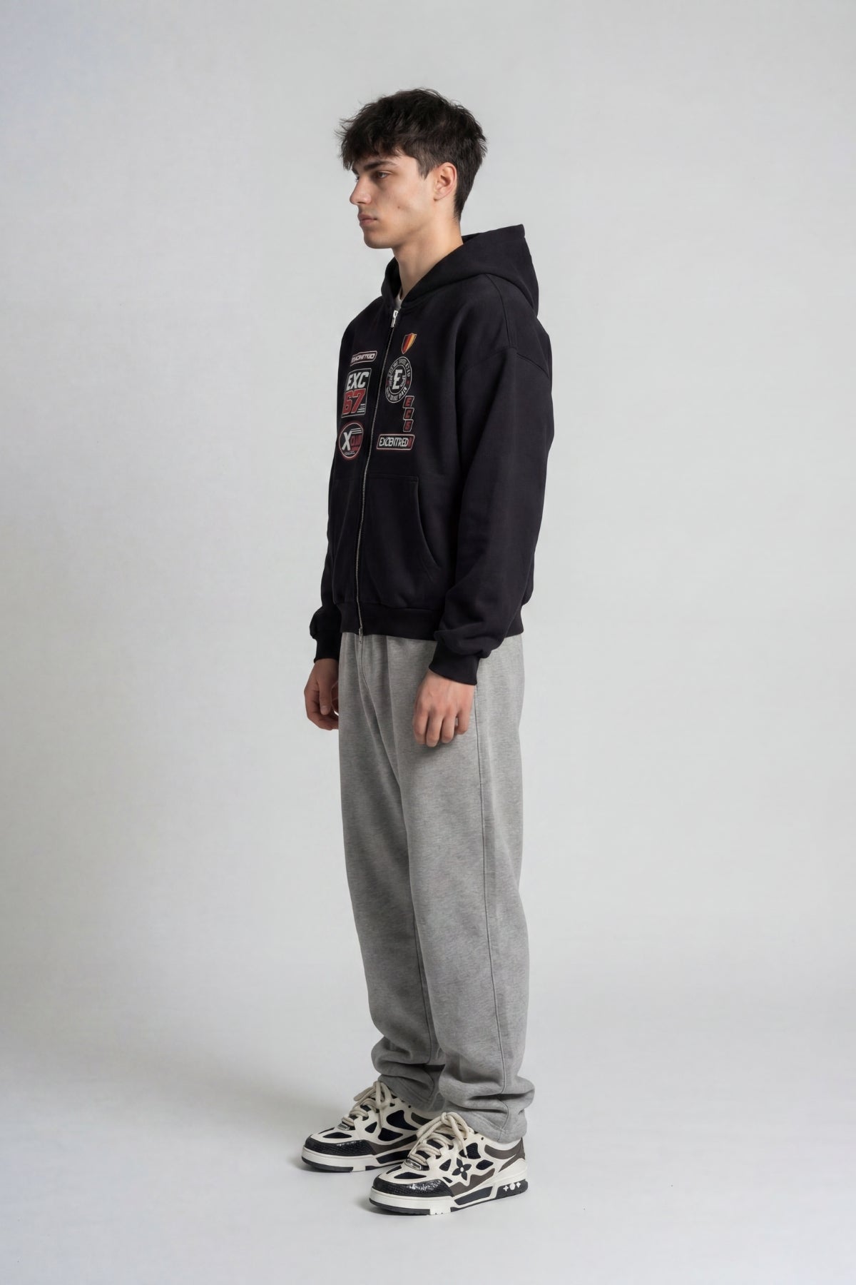 BADGE ZIP HOODIE