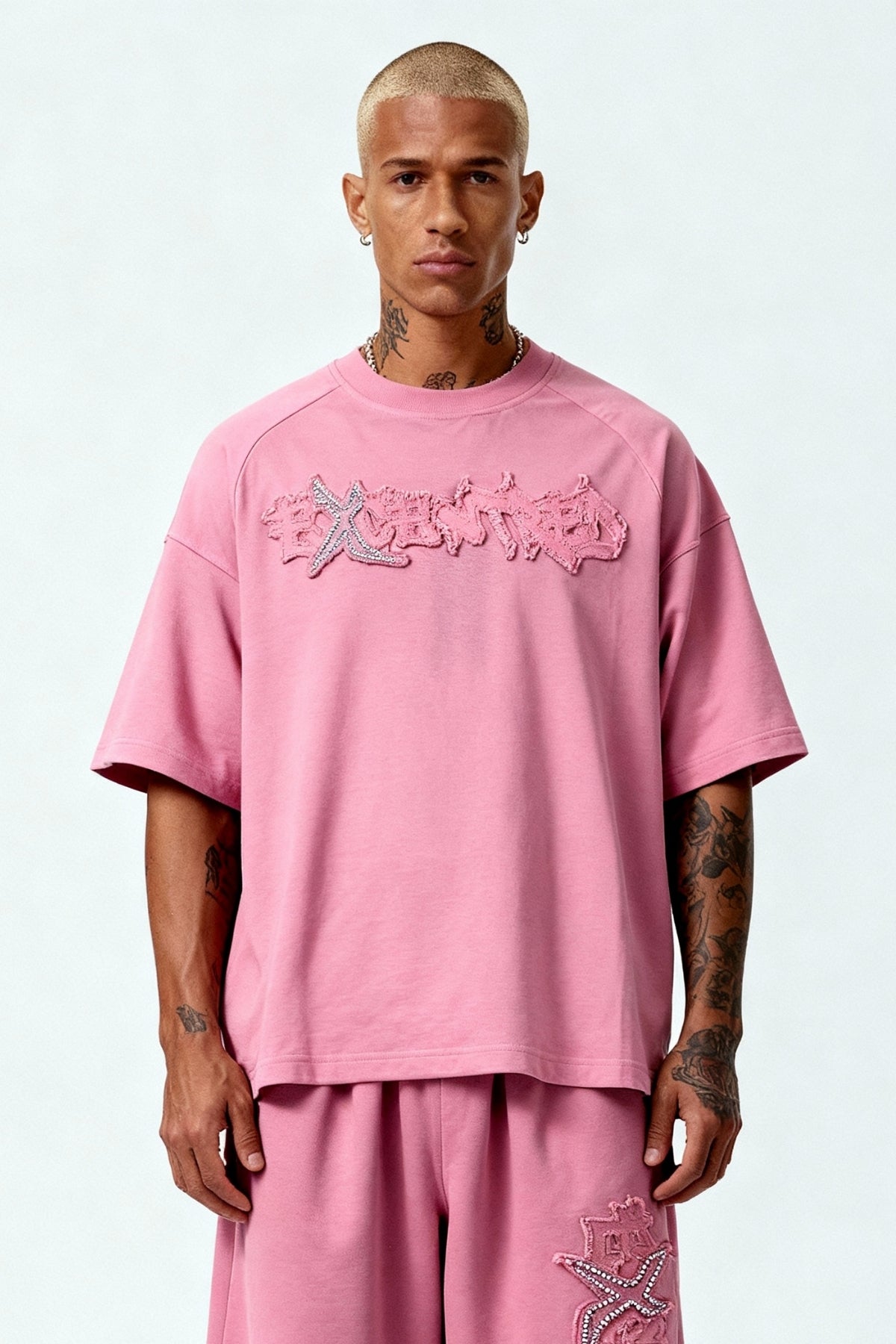 DISTRESSED T-SHIRT SAKURA PINK