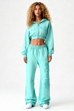 DISTRESSED WOMEN SET CRYSTAL TIFFANY