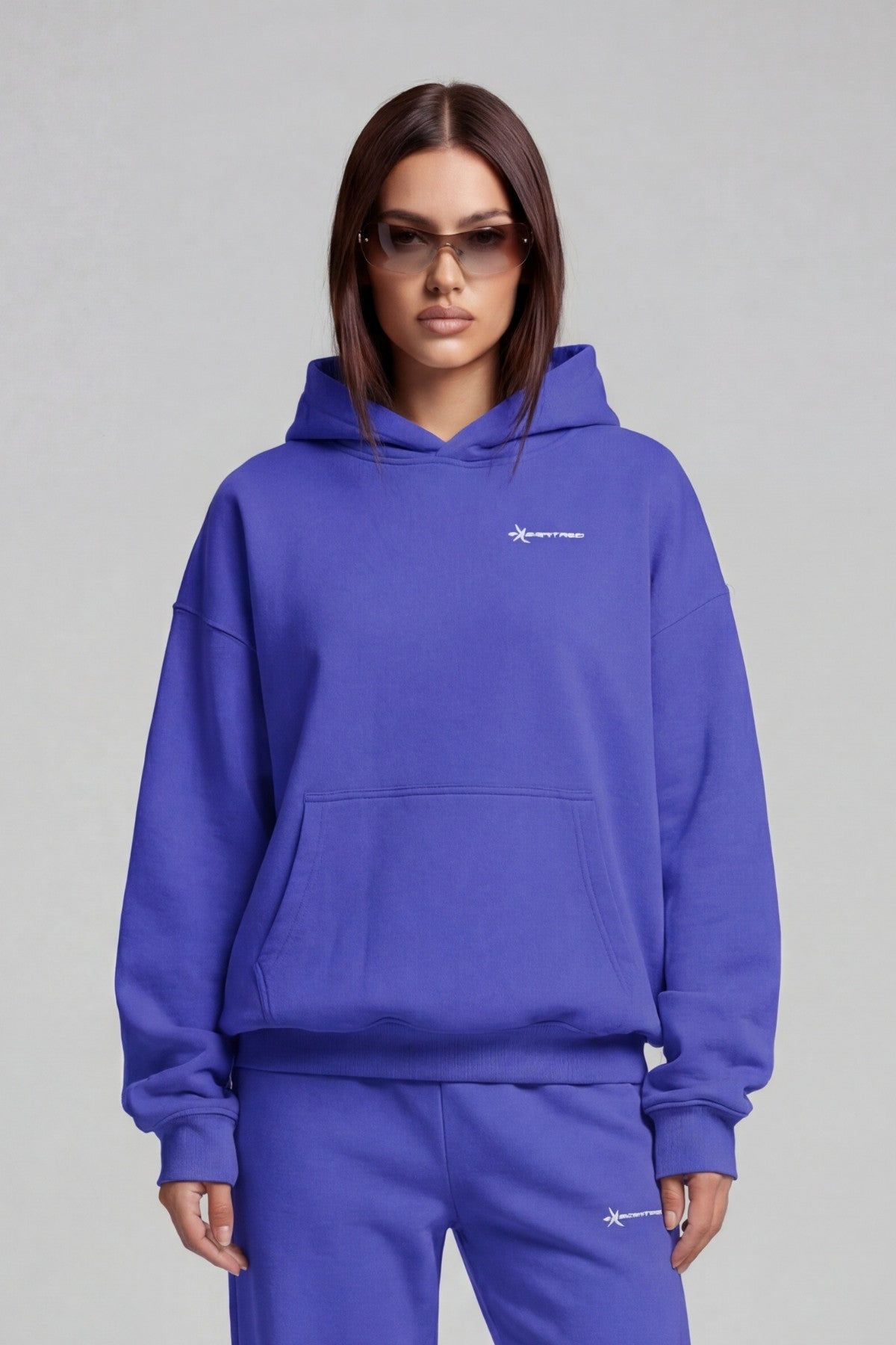 BASIC HOODIE ELECTRIC PURPLE