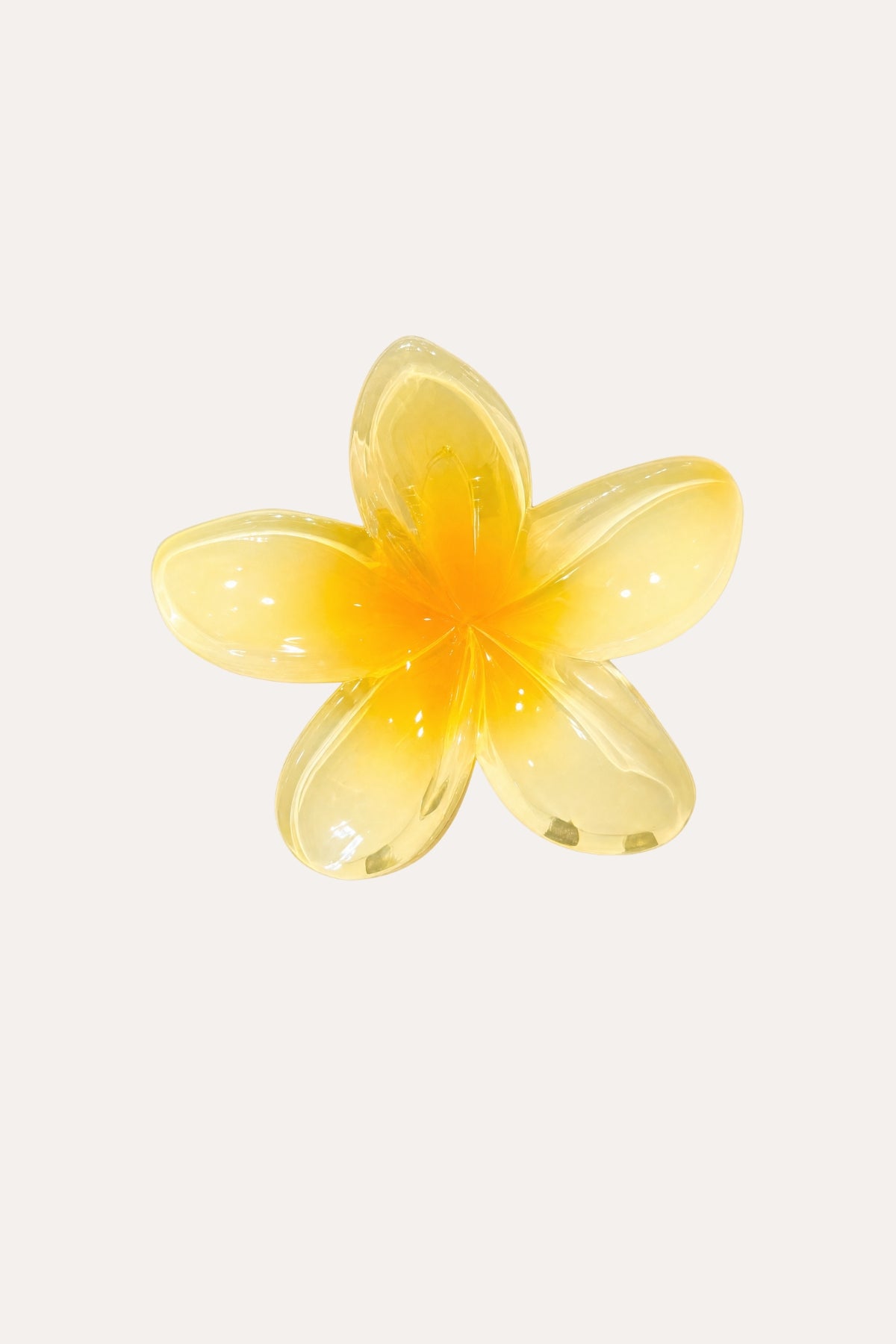 YELLOW FLOWER HAIR CLIP