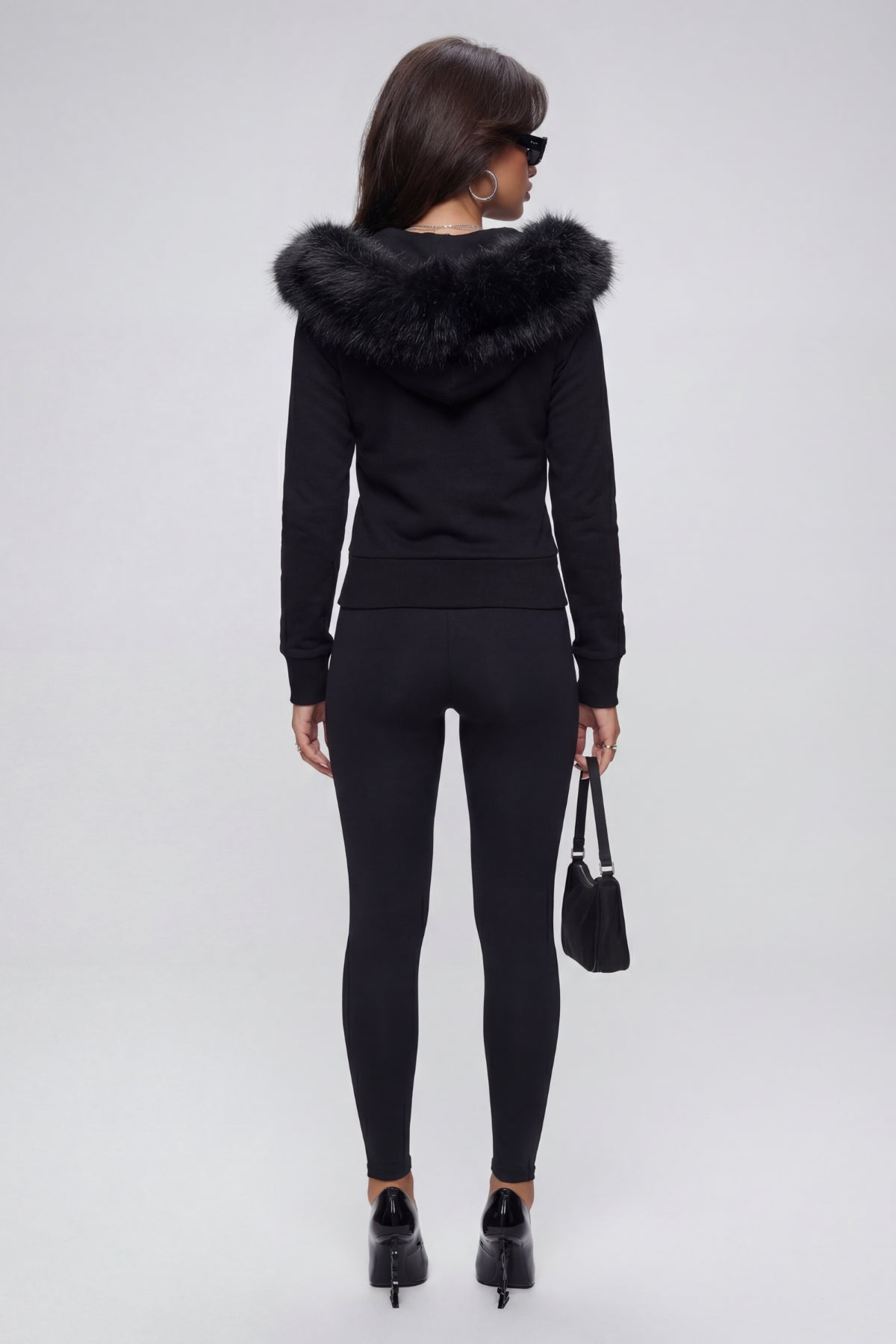 WOMENS FUR ZIP HOODIE