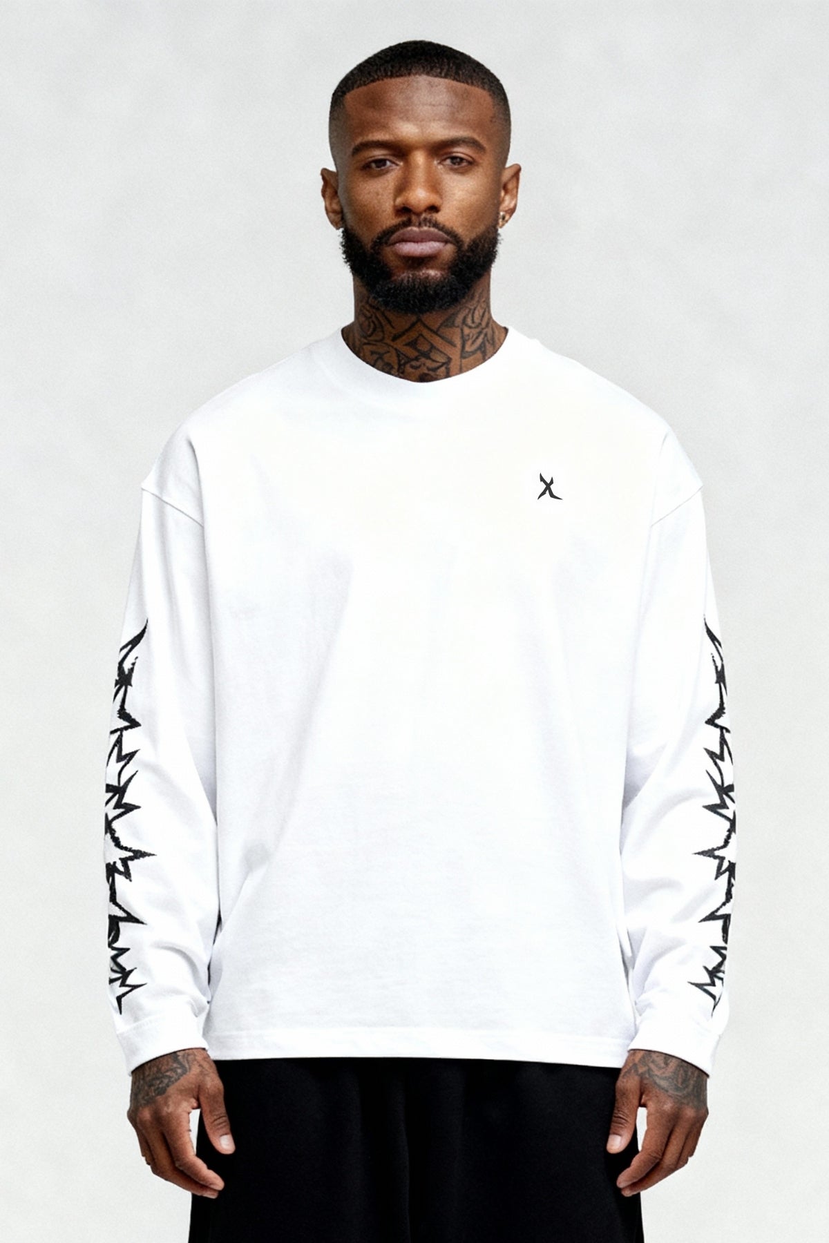 STARBURST LONGSLEEVE WHITE