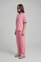 DISTRESSED T-SHIRT SAKURA PINK